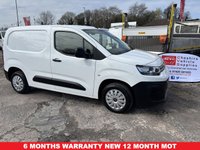 USED 2021 21 CITROEN BERLINGO 1.5 BlueHDi 650 X M Panel Van 5dr Diesel Manual SWB Euro 6 (s/s) (75 ps) 1 OWNER 78K FSH PDC