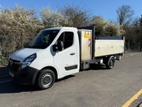 USED 2021 21 VAUXHALL MOVANO 2.3 CDTi 3500 BiTurbo 145BHP Euro 6 L3 LWB DOUBLE SIDE TIPPER WITH TOOLBOX 1 OWNER+TOOLBOX+ONLY 65K+EU6