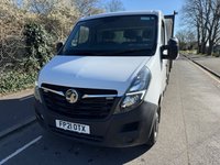 USED 2021 21 VAUXHALL MOVANO 2.3 CDTi 3500 BiTurbo 145BHP Euro 6 L3 LWB DOUBLE SIDE TIPPER WITH TOOLBOX 1 OWNER+TOOLBOX+ONLY 65K+EU6