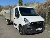 USED 2021 21 VAUXHALL MOVANO 2.3 CDTi 3500 BiTurbo 145BHP Euro 6 L3 LWB DOUBLE SIDE TIPPER WITH TOOLBOX 1 OWNER+TOOLBOX+ONLY 65K+EU6