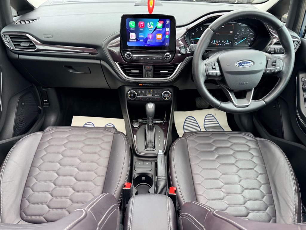 USED 2019 19 FORD FIESTA 1.0T EcoBoost GPF Vignale Hatchback 5dr Petrol Auto Euro 6 (s/s) (100 ps) PAN ROOF+APP CARPLAY+R/CAMERA+LETHR