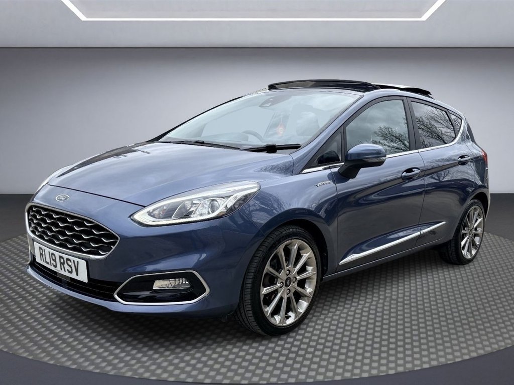 USED 2019 19 FORD FIESTA 1.0T EcoBoost GPF Vignale Hatchback 5dr Petrol Auto Euro 6 (s/s) (100 ps) PAN ROOF+APP CARPLAY+R/CAMERA+LETHR