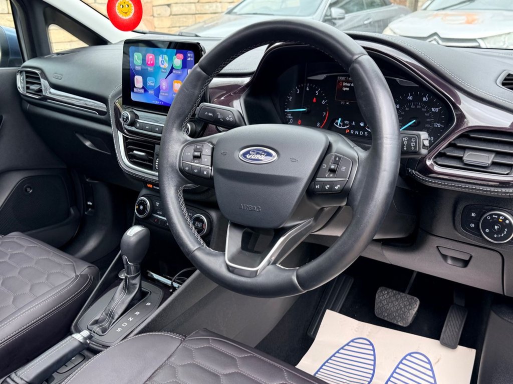 USED 2019 19 FORD FIESTA 1.0T EcoBoost GPF Vignale Hatchback 5dr Petrol Auto Euro 6 (s/s) (100 ps) PAN ROOF+APP CARPLAY+R/CAMERA+LETHR