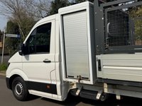 USED 2018 68 VOLKSWAGEN CRAFTER 2.0 TDI CR35 140BHP Startline FWD Euro 6 LWB L3 CAGED DROPSIDE TRUCK WITH TOOLBOX AIR CON+1 OWNER+EURO 6+