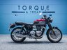 USED 2021 71 TRIUMPH BONNEVILLE T120 Two Tone 1200 Roadster/Retro Euro 5  Nationwide Delivery &pound;149 - 9.9% APR