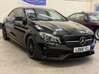 USED 2018 68 MERCEDES-BENZ CLA 2.1 CLA220d AMG Line Night Edition Coupe 4 Door Diesel 7G-DCT Euro 6 (s/s) (170 ps) NIGHT PACK NAVIGATION REAR CAMERA