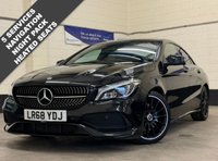 USED 2018 68 MERCEDES-BENZ CLA 2.1 CLA220d AMG Line Night Edition Coupe 4 Door Diesel 7G-DCT Euro 6 (s/s) (170 ps) NIGHT PACK NAVIGATION REAR CAMERA