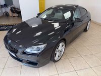 USED 2014 64 BMW 6 SERIES GRAN COUPE 4.4 650i V8 M Sport Saloon 4dr Petrol Auto Euro 6 (s/s) (450 ps) IVORY WHITE DAKOTA LEATHER, BMW PROFESSONAL SATELLITE NAVIGATION, ELECTRIC GLASS SUNROOF, 20&rdquo; M DOUBLE SPOKE ALLOY WHEELS, HEAD UP DISPLAY, HEATED FRONT SEATS, SURROUND VIEW, FRONT & REAR PARKING SENSORS, COMFORT ACCESS SYSTEM, REVERSING ASSIST CAMERA, ELECTRIC FRONT SEATS WITH LUMBAR SUPPORT AND MEMORY, SOFT CLOSE DOORS, HEAD UP DISPLAY HEATED FRONT SEATS, CRUISE CONTROL, DSC, HIGH BEAM ASSIST, KEYLESS