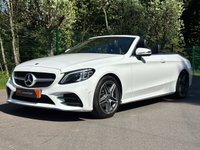 USED 2018 68 MERCEDES-BENZ C-CLASS 1.5 C200 MHEV AMG Line (Premium) Cabriolet 2dr Petrol G-Tronic+ Euro 6 (s/s) (198 ps) GREAT HISTORY - AIRSCARF