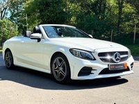 USED 2018 68 MERCEDES-BENZ C-CLASS 1.5 C200 MHEV AMG Line (Premium) Cabriolet 2dr Petrol G-Tronic+ Euro 6 (s/s) (198 ps) GREAT HISTORY - AIRSCARF