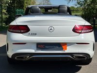 USED 2018 68 MERCEDES-BENZ C-CLASS 1.5 C200 MHEV AMG Line (Premium) Cabriolet 2dr Petrol G-Tronic+ Euro 6 (s/s) (198 ps) GREAT HISTORY - AIRSCARF