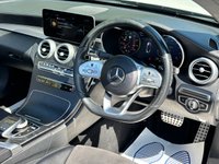 USED 2018 68 MERCEDES-BENZ C-CLASS 1.5 C200 MHEV AMG Line (Premium) Cabriolet 2dr Petrol G-Tronic+ Euro 6 (s/s) (198 ps) GREAT HISTORY - AIRSCARF