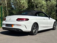 USED 2018 68 MERCEDES-BENZ C-CLASS 1.5 C200 MHEV AMG Line (Premium) Cabriolet 2dr Petrol G-Tronic+ Euro 6 (s/s) (198 ps) GREAT HISTORY - AIRSCARF