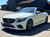 USED 2018 68 MERCEDES-BENZ C-CLASS 1.5 C200 MHEV AMG Line (Premium) Cabriolet 2dr Petrol G-Tronic+ Euro 6 (s/s) (198 ps) GREAT HISTORY - AIRSCARF