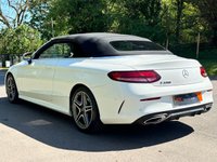 USED 2018 68 MERCEDES-BENZ C-CLASS 1.5 C200 MHEV AMG Line (Premium) Cabriolet 2dr Petrol G-Tronic+ Euro 6 (s/s) (198 ps) GREAT HISTORY - AIRSCARF