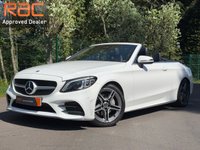 USED 2018 68 MERCEDES-BENZ C-CLASS 1.5 C200 MHEV AMG Line (Premium) Cabriolet 2dr Petrol G-Tronic+ Euro 6 (s/s) (198 ps) GREAT HISTORY - AIRSCARF