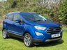 USED 2019 19 FORD ECOSPORT 1.0T EcoBoost GPF Titanium SUV 5dr Petrol Manual Euro 6 (s/s) (100 ps) 