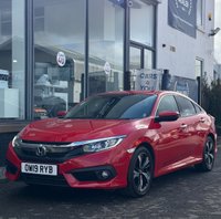 USED 2019 19 HONDA CIVIC 1.0 VTEC Turbo SR Saloon 4dr Petrol CVT Euro 6 (s/s) (126 ps) 