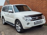 USED 2013 63 MITSUBISHI SHOGUN 3.2 DI-DC SG4 SUV 5dr Diesel Auto 4WD Euro 5 LWB (197 ps) FULL BLACK LEATHER HEATED SEATS