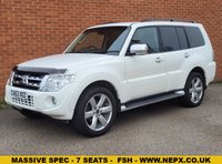 USED 2013 63 MITSUBISHI SHOGUN 3.2 DI-DC SG4 SUV 5dr Diesel Auto 4WD Euro 5 LWB (197 ps) FULL BLACK LEATHER HEATED SEATS