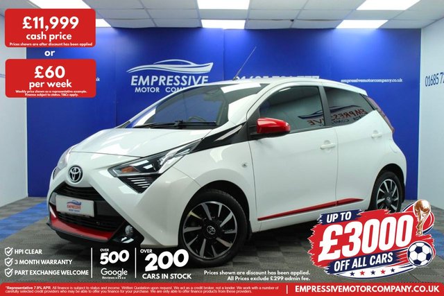 View our Toyota Aygo 1.0 VVT-i x-trend Hatchback 5dr Petrol x-shift Euro 6 (Safety Sense) (71 ps)