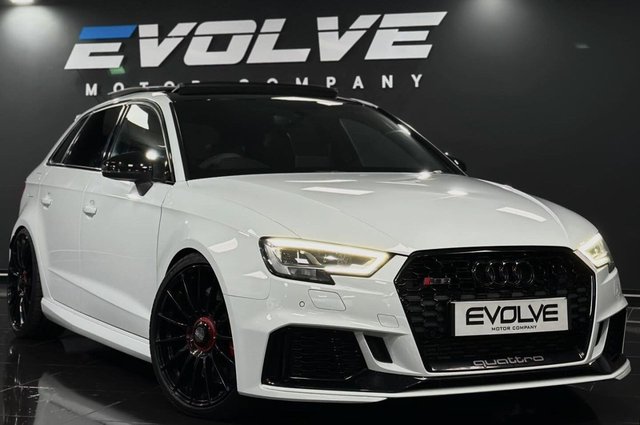 View our Audi Rs3 2.5 TFSI Audi Sport Edition Sportback 5dr Petrol S Tronic quattro Euro 6 (s/s) (400 ps)