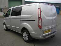 USED 2019 19 FORD TRANSIT CUSTOM 2.0 320 EcoBlue Limited Crew Van Double Cab 5dr L1 H1 Euro 6 (6 Seat) (130 ps) - NO VAT Air Con, 43000 miles, Recent Timing Belt fitted