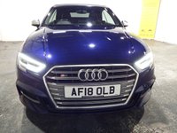 USED 2018 18 AUDI S3 2.0 TFSI Cabriolet 2dr Petrol S Tronic quattro Euro 6 (s/s) (310 ps) 6 SERVICES-SAT NAV-A/C-ALLOYS-PADDLE SHIFT AUTO-PARKING SENSORS-
