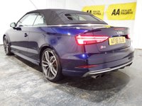 USED 2018 18 AUDI S3 2.0 TFSI Cabriolet 2dr Petrol S Tronic quattro Euro 6 (s/s) (310 ps) 6 SERVICES-SAT NAV-A/C-ALLOYS-PADDLE SHIFT AUTO-PARKING SENSORS-