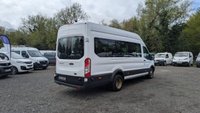 USED 2015 FORD TRANSIT Minibus Tdci 460 TDCI 125 PS XLWB High Roof With (Rear Row Seats removed to make Rear Load Area) , Air Conditioning, Electric Windows, Tachpgraph, Remote Locking,  Alarm, Emergency Brake assist, ABS, Power Steering, Mud Flaps Front, Tow Bar in great condition . 1 Owner from New - Been used by the MOD . 2 Keys - 5 Main Dealer Service Stamps on the book (Last Serviced 23,586 Miles) . This is excellent value . Discover the perfect solution for group travel with this exceptional Ford Transit Minibus. This 17-seat model, a TDCI 460 with the potent 125 PS engine, offers the spaciousness of an extra-long wheelbase and the practicality of a high roof, making it ideal for airport transfers, hotel shuttles, or community transport.  Your passengers will travel in comfort, kept cool by both front and dedicated rear air conditioning. The driving experience is equally refined, featuring conveniences such as electric windows and remote central locking for easy access. Your safety and security are paramount, with the minibus equipped with ESP, Emergency Brake Assist, ABS, and an anti-theft alarm for complete peace of mind.  Practicality is at the forefront. A tachograph is fitted, and two 12V accessory power points ensure devices stay charged on the go. It also includes front mud flaps, a temporary spare wheel, and the added utility of a tow bar, ready for your next requirement.  This vehicle presents a rare and highly appealing history. It has been with just one owner from new, having previously served with the Ministry of Defence, and it comes with two sets of keys. Its meticulous maintenance is documented with 5 service stamps in the book. Combining its low mileage, exceptional provenance, and comprehensive feature set, this Ford Transit minibus is excellent value and ready for a new chapter. 