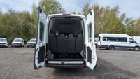 USED 2015 FORD TRANSIT Minibus Tdci 460 TDCI 125 PS XLWB High Roof With (Rear Row Seats removed to make Rear Load Area) , Air Conditioning, Electric Windows, Tachpgraph, Remote Locking,  Alarm, Emergency Brake assist, ABS, Power Steering, Mud Flaps Front, Tow Bar in great condition . 1 Owner from New - Been used by the MOD . 2 Keys - 5 Main Dealer Service Stamps on the book (Last Serviced 23,586 Miles) . This is excellent value . Discover the perfect solution for group travel with this exceptional Ford Transit Minibus. This 17-seat model, a TDCI 460 with the potent 125 PS engine, offers the spaciousness of an extra-long wheelbase and the practicality of a high roof, making it ideal for airport transfers, hotel shuttles, or community transport.  Your passengers will travel in comfort, kept cool by both front and dedicated rear air conditioning. The driving experience is equally refined, featuring conveniences such as electric windows and remote central locking for easy access. Your safety and security are paramount, with the minibus equipped with ESP, Emergency Brake Assist, ABS, and an anti-theft alarm for complete peace of mind.  Practicality is at the forefront. A tachograph is fitted, and two 12V accessory power points ensure devices stay charged on the go. It also includes front mud flaps, a temporary spare wheel, and the added utility of a tow bar, ready for your next requirement.  This vehicle presents a rare and highly appealing history. It has been with just one owner from new, having previously served with the Ministry of Defence, and it comes with two sets of keys. Its meticulous maintenance is documented with 5 service stamps in the book. Combining its low mileage, exceptional provenance, and comprehensive feature set, this Ford Transit minibus is excellent value and ready for a new chapter. 