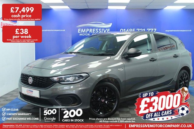 View our Fiat Tipo 1.4 MPI Easy Hatchback 5dr Petrol Manual Euro 6 (95 ps)