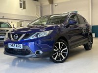 USED 2015 65 NISSAN QASHQAI 1.2 DIG-T Tekna SUV 5 Door Petrol Manual Blue 2WD Euro 6 1 Former Keeper PARK SENSORS+BLUETOOTH+CRUISE+USB