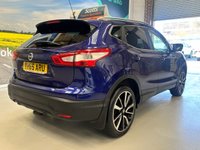 USED 2015 65 NISSAN QASHQAI 1.2 DIG-T Tekna SUV 5 Door Petrol Manual Blue 2WD Euro 6 1 Former Keeper PARK SENSORS+BLUETOOTH+CRUISE+USB