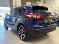 USED 2015 65 NISSAN QASHQAI 1.2 DIG-T Tekna SUV 5 Door Petrol Manual Blue 2WD Euro 6 1 Former Keeper PARK SENSORS+BLUETOOTH+CRUISE+USB