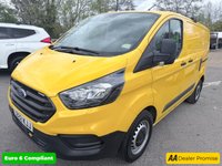USED 2022 22 FORD TRANSIT CUSTOM Yellow 2.0 340 EcoBlue Euro 6 panel van, 64,110 miles, ULEZ compliant, 6-Speed manual, A/C, Auto lights, Heated seats, Touchscreen. Plus VAT @ 20%! This 2022 Ford Transit Custom offers the reassurance of a single owner from new, presenting a well maintained example of this popular commercial vehicle.  The 2.0 340 EcoBlue Leader L1 H1 Euro 6 (s/s) 5dr derivative, in Leader trim, is powered by an efficient 2.0 litre diesel engine.  It comes with a 3 month warranty for your peace of mind, and a full 12 months MOT will be provided upon purchase.  Notable features include practical 16 inch steel wheels, Seat Pack 9 which includes heated seats fo