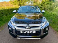 USED 2021 21 MITSUBISHI L200 2.2 DI-D DC Barbarian X Pickup Double Cab 4dr Diesel Auto 4WD Euro 6 (s/s) (150 ps) + SERVICE HISTORY + 18" ALLOY WHEELS + AUTOMATIC GEARBOX + DAYTIME RUNNING LIGHTS + TOW BAR + SATELLITE NAVIGATION + 1/2 LEATHER SEATS + HEATED FRONT SEATS + HEATED STEERING WHEEL + AUTO HEADLIGHTS + FRONT AND REAR PARKING SENSORS + REAR CAMERA + DUAL CLIMATE CONTROL + CRUISE CONTROL + BLUETOOTH / TELEPHONE PREPARATION + RADIO / USB / DAB / MP3 PLAYER + MUCH MUCH MORE...