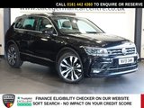 USED 2019 19 VOLKSWAGEN TIGUAN 2.0 TDI R-Line SUV 5dr Diesel Manual Euro 6 (s/s) (150 ps) ULL SERVICE HISTORY + PANORAMIC SLIDING GLASS SUNROOF + VIRTUAL COCKPIT DIGITAL DASH DISPLAY + SATELLITE NAVIGATION + APPLE CARPLAY / ANDROID AUTO + BLUETOOTH PHONE CONNECTIVITY INCLUDING MEDIA STREAMING + APPS CONTROL + DAB DIGITAL RADIO + THREE ZONE CLIMATE CONTROL + AIR CONDITIONING + LEATHER MULTI FUNCTIONAL STEERING WHEEL + VOICE COMMAND + ADAPTIVE CRUISE CONTROL + LANE ASSIST + FRONT AND REAR PARKING SENSORS + HILL HOLD START ASSIST + IN CAR ENTERTAINMENT WITH TOUCH SCREEN MEDIA DISPLAY +