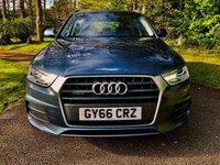 USED 2016 66 AUDI Q3 2.0 TFSI SE SUV 5dr Petrol S Tronic quattro Euro 6 (s/s) (180 ps) 2 PRIVATE OWNERS WITH ONLY 35,800 MILES//GREAT SERVICE HISTORY X7 STAMPS -BIG MAJOR SERVICE DONE OCTOBER 25//QUATTRO 4X4//ULEZ COMPLIANT//AUDI PARKING SYSTEM PLUS WITH CAMERA//POWER MIRRORS AND BOOT//STUNNING CONDITION//GEARBOX OIL CHANGE SERVICE JUST CARRIED OUT//HALDEX OIL RENEWED @13,000MILES  Quattro Euro 6 (s/s) (180 ps) 2 PRIVATE OWNERS WITH ONLY 35,800 MILES//GREAT SERVICE HISTORY X7 STAMPS -BIG MAJOR SERVICE DONE OCTOBER 25//QUATTRO 4X4//ULEZ COMPLIANT//AUDI PARKING SYSTEM PLUS WITH CAMERA//POWER MIRRORS AND BOOT//STUNNING CONDITION