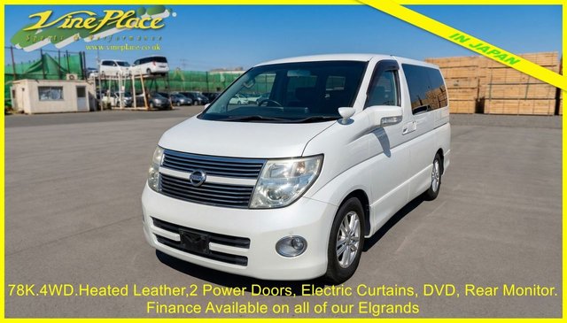 View our Nissan Elgrand 3.5 4WD Highway Star Expresso Leather Premium Edition, Auto, 8 Seats 78K Miles