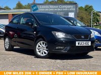 USED 2013 13 SEAT IBIZA 1.4 SE Sport Coupe 3dr Petrol Manual Euro 5 (85 ps) LOW MILES 20K + 1 OWNER + FSH + LOW INSURANCE + MEDIA