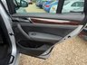 USED 2015 64 BMW X3 2.0 20d M Sport SUV 5dr Diesel Auto xDrive Euro 6 (s/s) (190 ps) Glacier Silver with full black Nevada leather interior. BMW xDrive all wheel drive, automatic transmission, 190ps diesel returning 54.3mpg average. Heated front seats, BMW navigation, DAB radio, Bluetooth with USB, dual zone climate control, powered tailgate, reversing camera, front and rear parking sensors, electric towbar, 19in M Sport alloys, xenon headlights, sport suspension, cruise control, gearshift paddles and run flat tyres. Freshly serviced, new MOT and 6 months warranty including bre