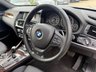 USED 2015 64 BMW X3 2.0 20d M Sport SUV 5dr Diesel Auto xDrive Euro 6 (s/s) (190 ps) Glacier Silver with full black Nevada leather interior. BMW xDrive all wheel drive, automatic transmission, 190ps diesel returning 54.3mpg average. Heated front seats, BMW navigation, DAB radio, Bluetooth with USB, dual zone climate control, powered tailgate, reversing camera, front and rear parking sensors, electric towbar, 19in M Sport alloys, xenon headlights, sport suspension, cruise control, gearshift paddles and run flat tyres. Freshly serviced, new MOT and 6 months warranty including bre