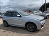USED 2015 64 BMW X3 2.0 20d M Sport SUV 5dr Diesel Auto xDrive Euro 6 (s/s) (190 ps) Glacier Silver with full black Nevada leather interior. BMW xDrive all wheel drive, automatic transmission, 190ps diesel returning 54.3mpg average. Heated front seats, BMW navigation, DAB radio, Bluetooth with USB, dual zone climate control, powered tailgate, reversing camera, front and rear parking sensors, electric towbar, 19in M Sport alloys, xenon headlights, sport suspension, cruise control, gearshift paddles and run flat tyres. Freshly serviced, new MOT and 6 months warranty including bre