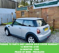 USED 2007 57 MINI HATCH 1.4 One Hatchback 3dr Petrol Manual Euro 4 (95 ps) Clean and tidy example with good service history and only recently had a full service and new clutch, 15 inch Alloy wheels, on board computer, Black mirror caps, e windows, Glove box, rear Isofix, front fog lights, Sorts front seats, &pound;2365 optional extras from new. Will come with a 3 month major mechanical parts only warranty with an option to upgrade to 12 months parts and labour gold cover warranty at a subsidised cost of &pound;199.