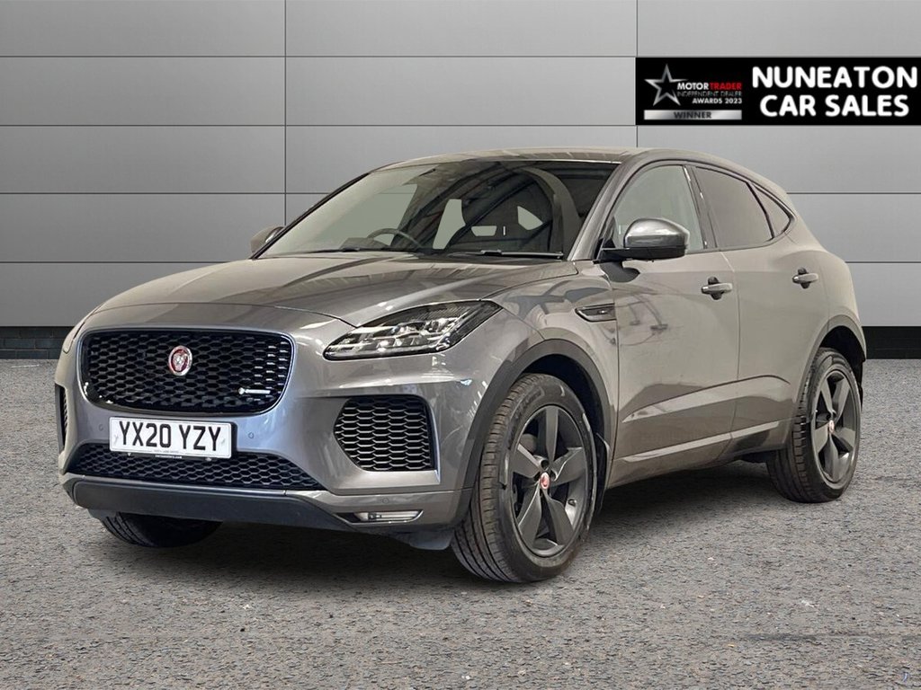 USED 2020 20 JAGUAR E-PACE 2.0 D180 Chequered Flag SUV 5dr Diesel Auto AWD Euro 6 (s/s) (180 ps) FULL BLACK LEATHER INTERIOR