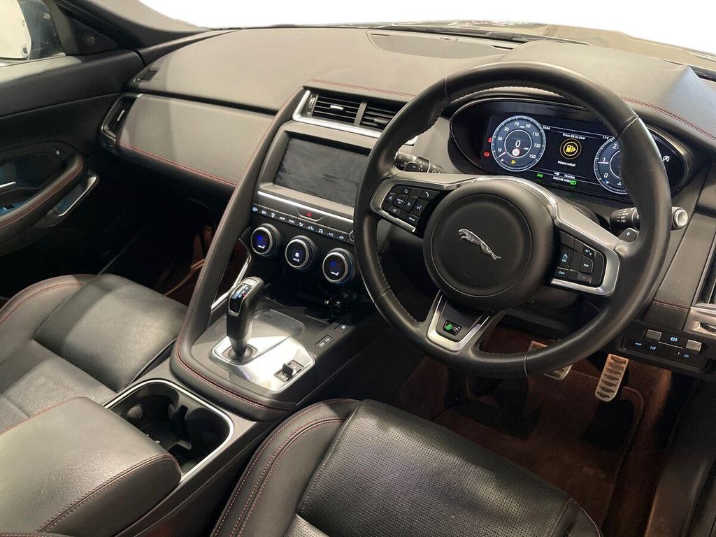 USED 2020 20 JAGUAR E-PACE 2.0 D180 Chequered Flag SUV 5dr Diesel Auto AWD Euro 6 (s/s) (180 ps) FULL BLACK LEATHER INTERIOR