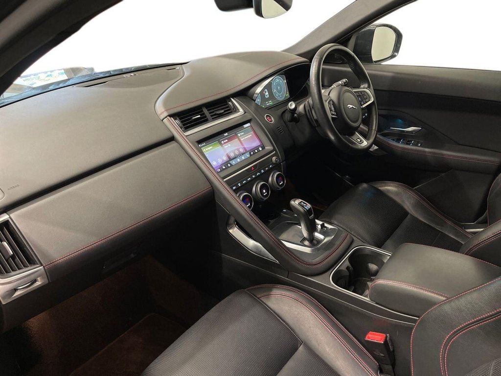 USED 2020 20 JAGUAR E-PACE 2.0 D180 Chequered Flag SUV 5dr Diesel Auto AWD Euro 6 (s/s) (180 ps) FULL BLACK LEATHER INTERIOR