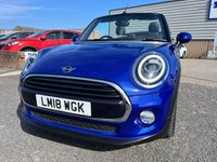 USED 2018 18 MINI CONVERTIBLE 1.5 Cooper Convertible 2dr Petrol Manual Euro 6 (s/s) (136 ps) FULL LEATHER* SAT NAV* CRUISE CONTROL WITH SPEED LIMITER* FRONT HEATED SEATS* PARK PILOT* DUAL CLIMATE CONTROL* SPORT AND GREEN MODES* FRONT ARM REST* AUTO START/ STOP* AIR CON* DAB*