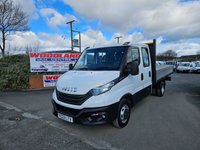 USED 2022 22 IVECO DAILY 35C14B AUTO LWB CREW CAB DROPSIDE PICKUP ULEZ FREE ZONE 